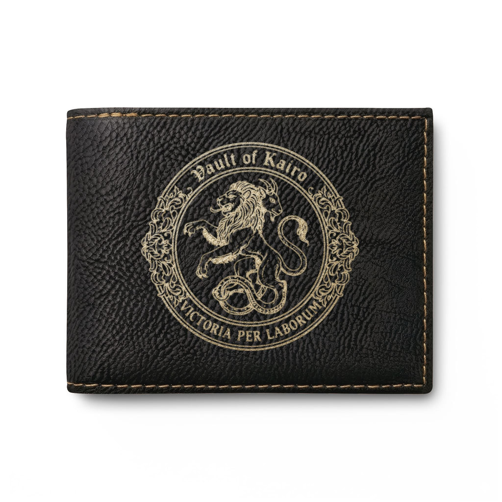 Engraved Vault of Kairo Bi-Fold Wallet