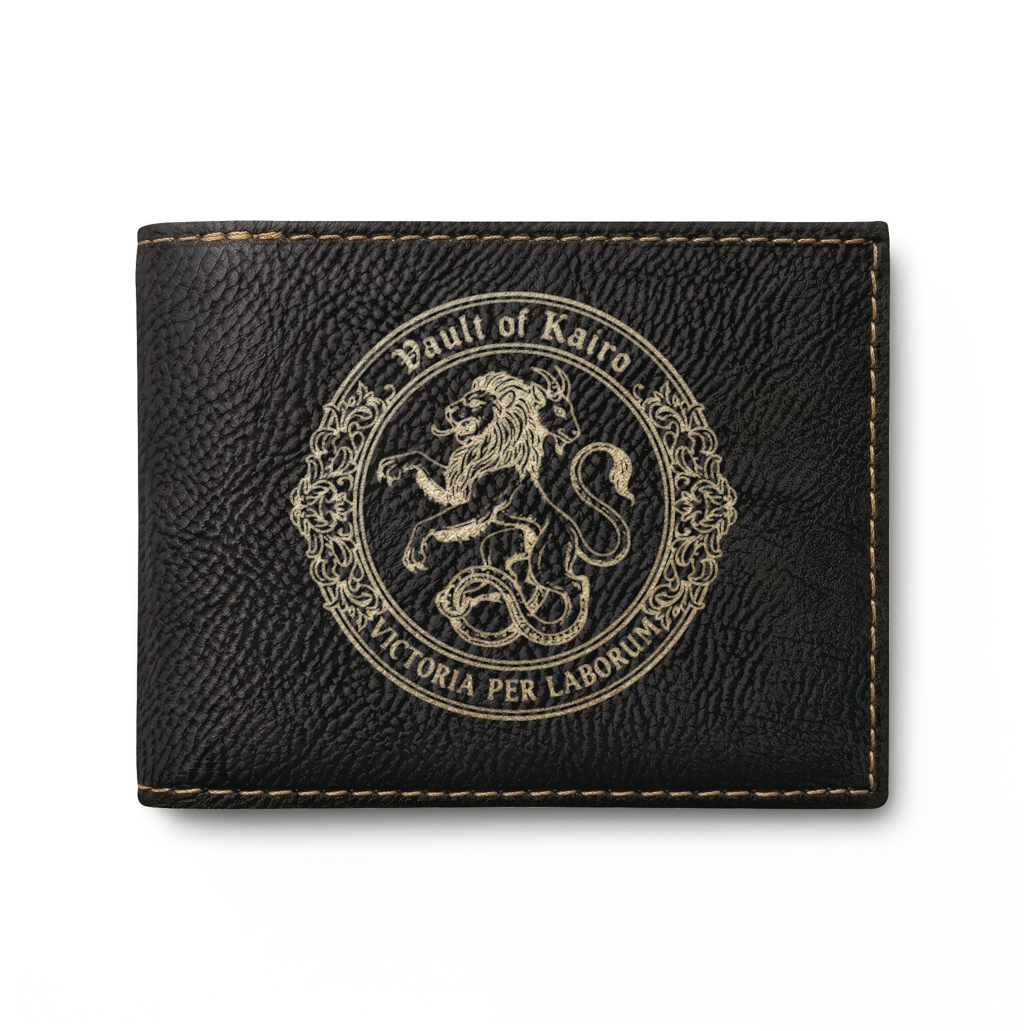 Engraved Vault of Kairo Bi-Fold Wallet