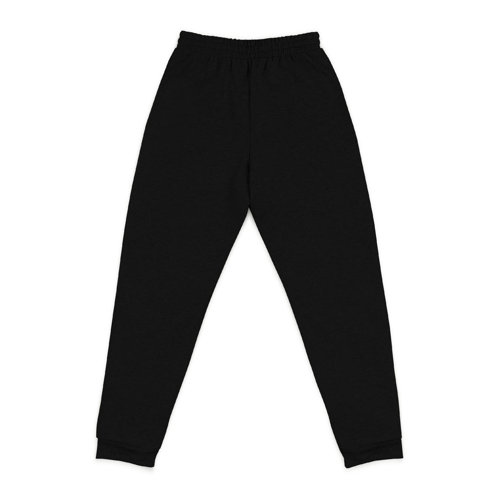 Embroidered Black Joggers — Minimal Circular Logo Sweatpants