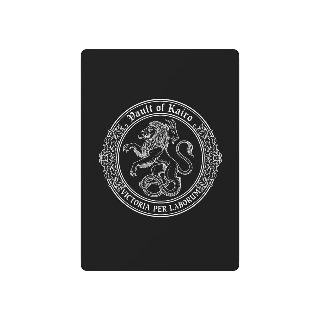 Vault of Kairo Poker Playing Cards — Elegant Black & Silver Deck