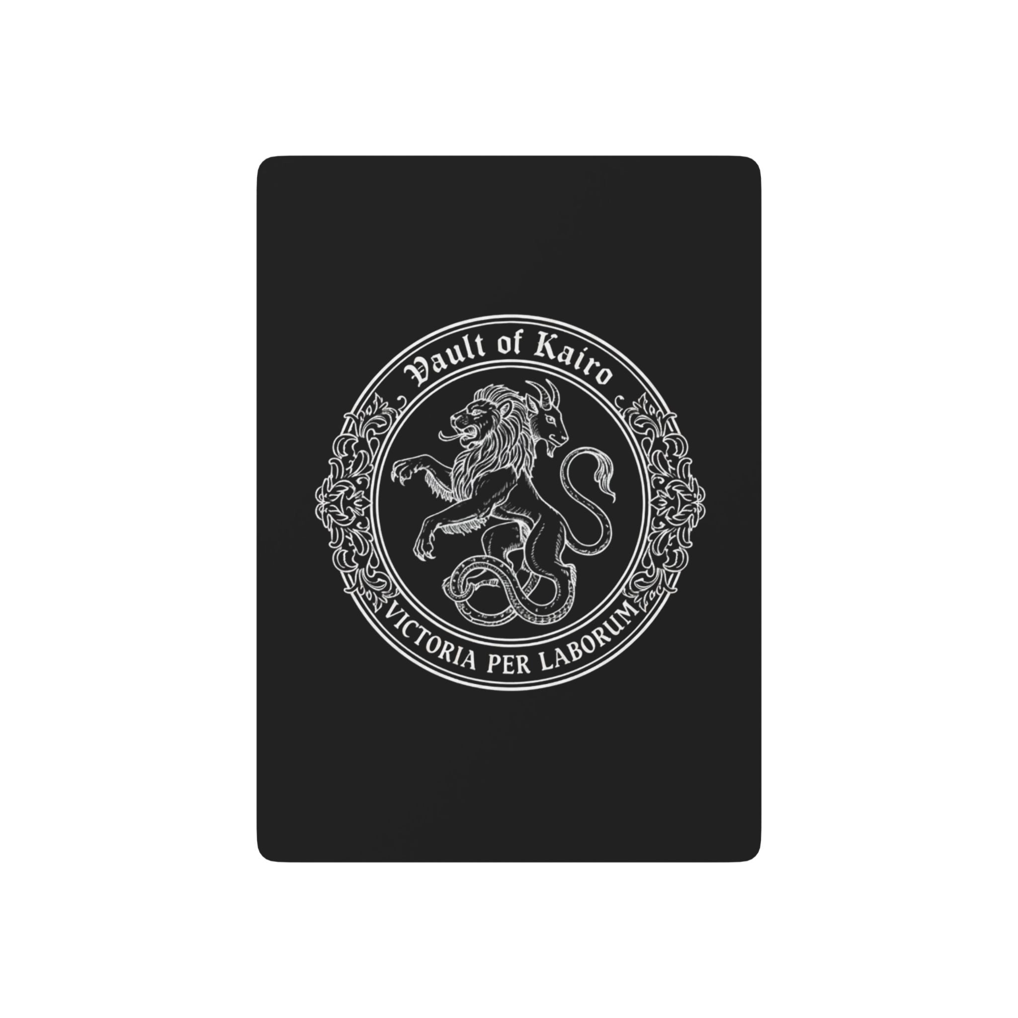 Vault of Kairo Poker Playing Cards — Elegant Black & Silver Deck